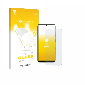 Parte frontale di una confezione del prodotto con il logo del marchio upscreen. Accanto è raffigurato il dispositivo ZTE Blade