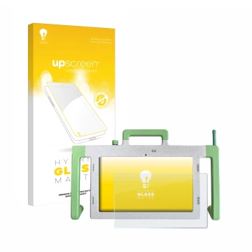 Parte frontale di una confezione del prodotto con il logo del marchio upscreen. Accanto è raffigurato il dispositivo Telemarie