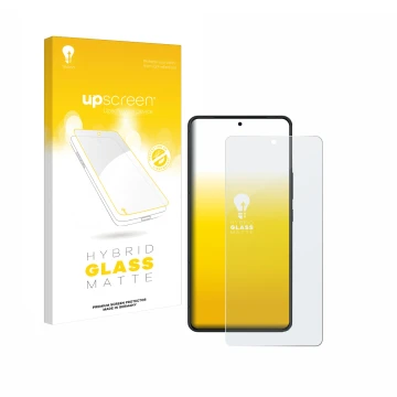 Parte frontale di una confezione del prodotto con il logo del marchio upscreen. Accanto è raffigurato il dispositivo ASUS ROG 