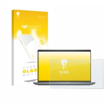 Parte frontale di una confezione del prodotto con il logo del marchio upscreen. Accanto è raffigurato il dispositivo Dell Prec