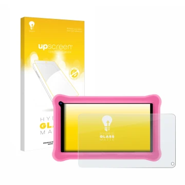 Parte frontale di una confezione del prodotto con il logo del marchio upscreen. Accanto è raffigurato il dispositivo Sumtab K7