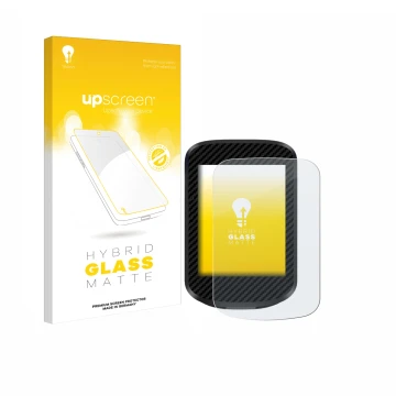 Parte frontale di una confezione del prodotto con il logo del marchio upscreen. Accanto è raffigurato il dispositivo igpsport 