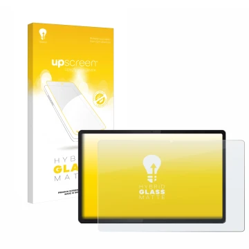 Parte frontale di una confezione del prodotto con il logo del marchio upscreen. Accanto è raffigurato il dispositivo Lenovo Id