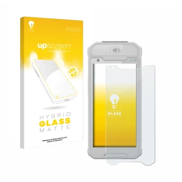 Parte frontale di una confezione del prodotto con il logo del marchio upscreen. Accanto è raffigurato il dispositivo Dojo Pock