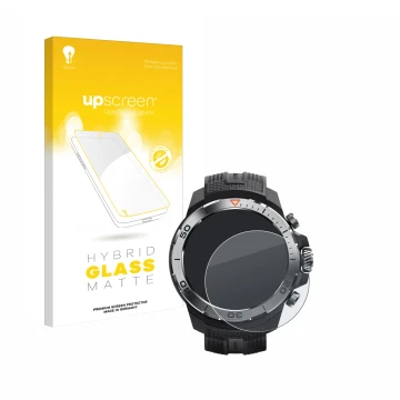 Parte frontale di una confezione del prodotto con il logo del marchio upscreen. Accanto è raffigurato il dispositivo Xiaomi Mi