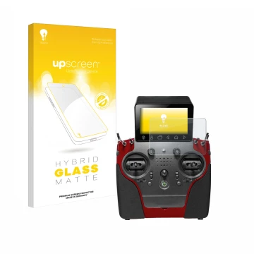 Parte frontale di una confezione del prodotto con il logo del marchio upscreen. Accanto è raffigurato il dispositivo PowerBox 