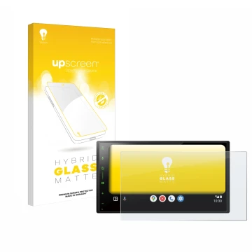 Parte frontale di una confezione del prodotto con il logo del marchio upscreen. Accanto è raffigurato il dispositivo Pioneer S