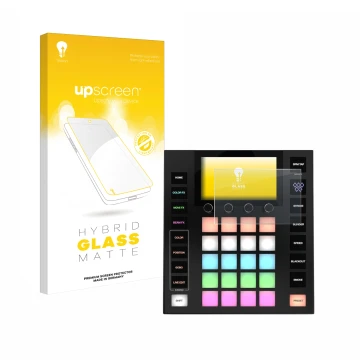 Parte frontale di una confezione del prodotto con il logo del marchio upscreen. Accanto è raffigurato il dispositivo Wolfmix W