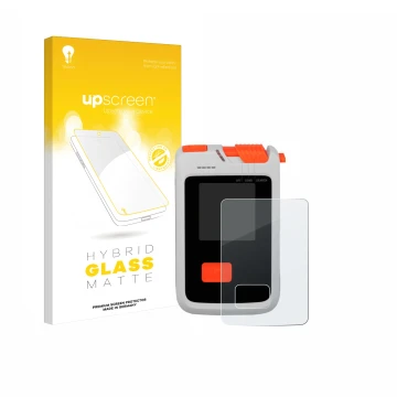 Parte frontale di una confezione del prodotto con il logo del marchio upscreen. Accanto è raffigurato il dispositivo Mammut Ba