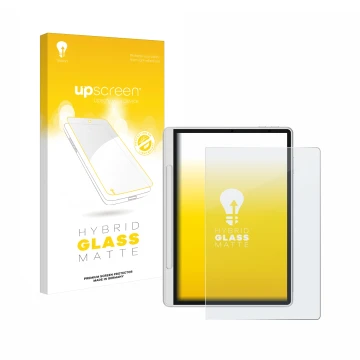 Parte frontale di una confezione del prodotto con il logo del marchio upscreen. Accanto è raffigurato il dispositivo XP-Pen Ma