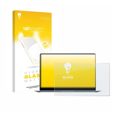 Parte frontale di una confezione del prodotto con il logo del marchio upscreen. Accanto è raffigurato il dispositivo Samsung G