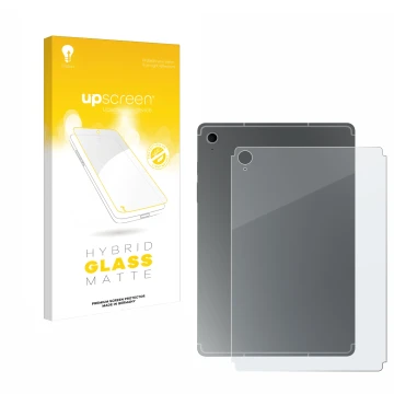 Parte frontale di una confezione del prodotto con il logo del marchio upscreen. Accanto è raffigurato il dispositivo Samsung G