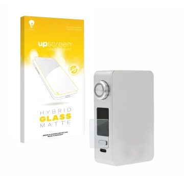 Parte frontale di una confezione del prodotto con il logo del marchio upscreen. Accanto è raffigurato il dispositivo Lost Vape