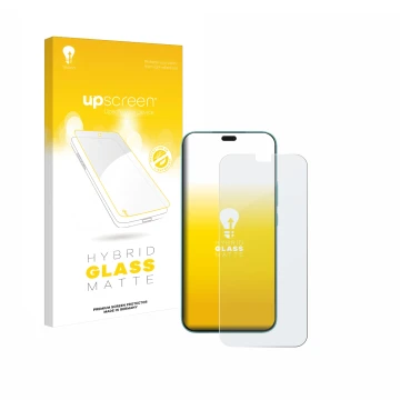 Parte frontale di una confezione del prodotto con il logo del marchio upscreen. Accanto è raffigurato il dispositivo Honor 400