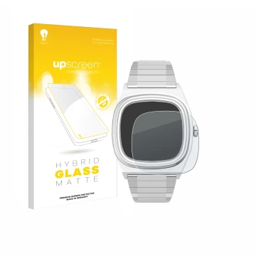Parte frontale di una confezione del prodotto con il logo del marchio upscreen. Accanto è raffigurato il dispositivo Timex Rei
