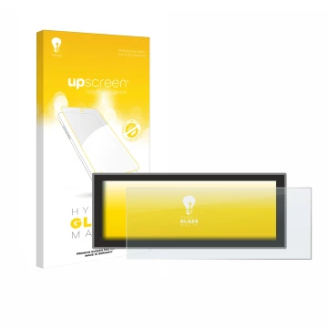 Parte frontale di una confezione del prodotto con il logo del marchio upscreen. Accanto è raffigurato il dispositivo Peugeot P