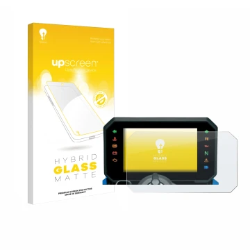 Parte frontale di una confezione del prodotto con il logo del marchio upscreen. Accanto è raffigurato il dispositivo Suzuki GS