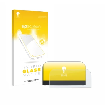 Parte frontale di una confezione del prodotto con il logo del marchio upscreen. Accanto è raffigurato il dispositivo Nintendo 