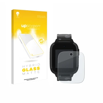 Parte frontale di una confezione del prodotto con il logo del marchio upscreen. Accanto è raffigurato il dispositivo Xplora XG