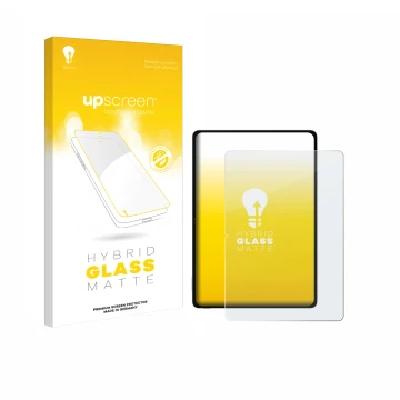 Parte frontale di una confezione del prodotto con il logo del marchio upscreen. Accanto è raffigurato il dispositivo Honor Pad