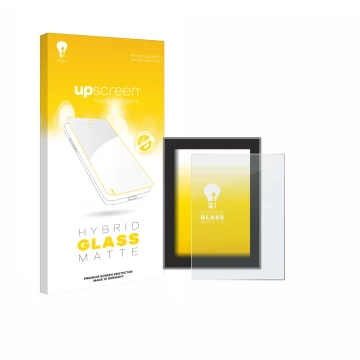 Parte frontale di una confezione del prodotto con il logo del marchio upscreen. Accanto è raffigurato il dispositivo Volvo XC6