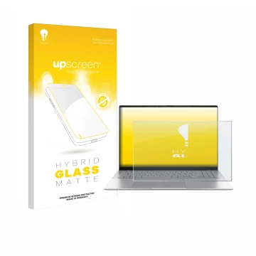 Parte frontale di una confezione del prodotto con il logo del marchio upscreen. Accanto è raffigurato il dispositivo ASUS Vivo