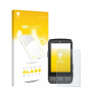 Parte frontale di una confezione del prodotto con il logo del marchio upscreen. Accanto è raffigurato il dispositivo Wahoo Ele