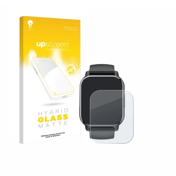 Parte frontale di una confezione del prodotto con il logo del marchio upscreen. Accanto è raffigurato il dispositivo Poounur T