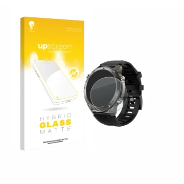 Parte frontale di una confezione del prodotto con il logo del marchio upscreen. Accanto è raffigurato il dispositivo Knauerman