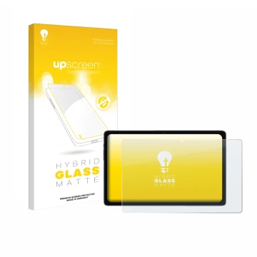 Parte frontale di una confezione del prodotto con il logo del marchio upscreen. Accanto è raffigurato il dispositivo ZTE Blade