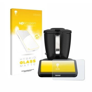 Parte frontale di una confezione del prodotto con il logo del marchio upscreen. Accanto è raffigurato il dispositivo Vorwerk B