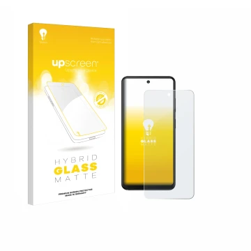 Parte frontale di una confezione del prodotto con il logo del marchio upscreen. Accanto è raffigurato il dispositivo Xplora HM