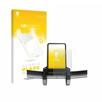 Parte frontale di una confezione del prodotto con il logo del marchio upscreen. Accanto è raffigurato il dispositivo Joyor T6 