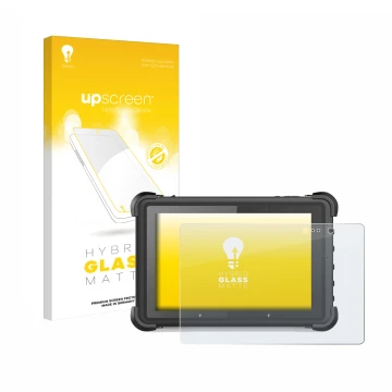 Parte frontale di una confezione del prodotto con il logo del marchio upscreen. Accanto è raffigurato il dispositivo MSI ND52 