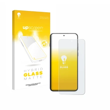 Parte frontale di una confezione del prodotto con il logo del marchio upscreen. Accanto è raffigurato il dispositivo OnePlus N