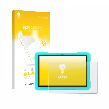 Parte frontale di una confezione del prodotto con il logo del marchio upscreen. Accanto è raffigurato il dispositivo UJJ U8 co