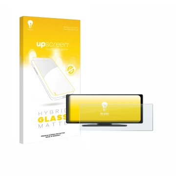 Parte frontale di una confezione del prodotto con il logo del marchio upscreen. Accanto è raffigurato il dispositivo Carpuride