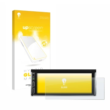 Parte frontale di una confezione del prodotto con il logo del marchio upscreen. Accanto è raffigurato il dispositivo Hikity Ca