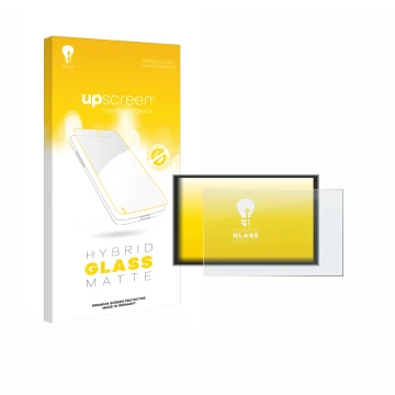 Parte frontale di una confezione del prodotto con il logo del marchio upscreen. Accanto è raffigurato il dispositivo Renault M