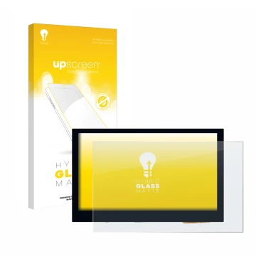 Parte frontale di una confezione del prodotto con il logo del marchio upscreen. Accanto è raffigurato il dispositivo Waveshare