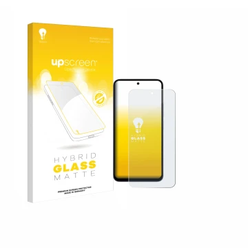 Parte frontale di una confezione del prodotto con il logo del marchio upscreen. Accanto è raffigurato il dispositivo Xiaomi Re