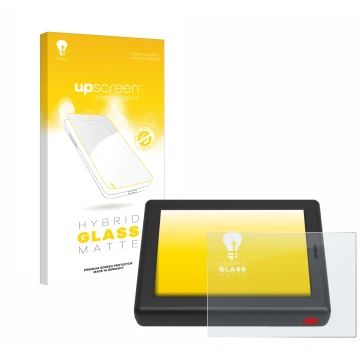 Parte frontale di una confezione del prodotto con il logo del marchio upscreen. Accanto è raffigurato il dispositivo XC Tracer