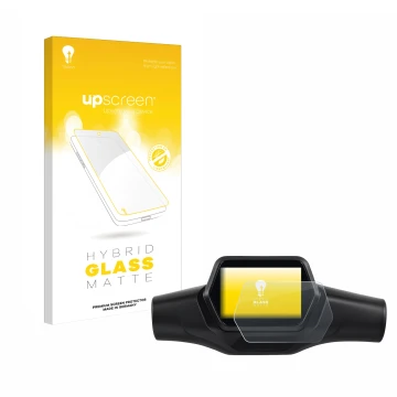 Parte frontale di una confezione del prodotto con il logo del marchio upscreen. Accanto è raffigurato il dispositivo Segway Ni