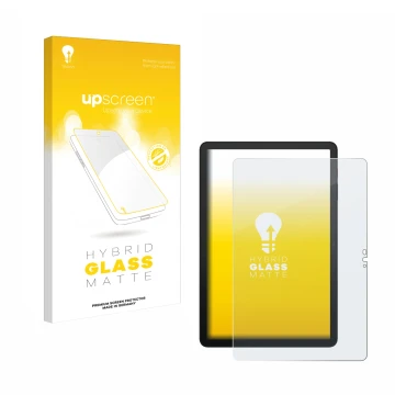 Parte frontale di una confezione del prodotto con il logo del marchio upscreen. Accanto è raffigurato il dispositivo Telekom T