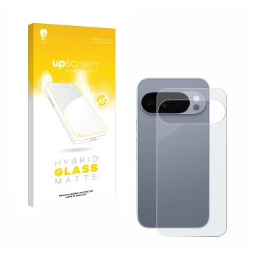 Parte frontale di una confezione del prodotto con il logo del marchio upscreen. Accanto è raffigurato il dispositivo Google Pi