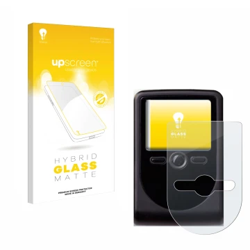 Parte frontale di una confezione del prodotto con il logo del marchio upscreen. Accanto è raffigurato il dispositivo OneSpan D