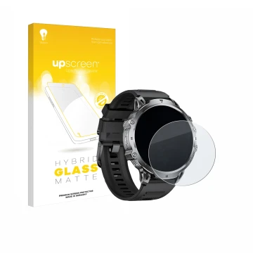 Parte frontale di una confezione del prodotto con il logo del marchio upscreen. Accanto è raffigurato il dispositivo LIGE EF13