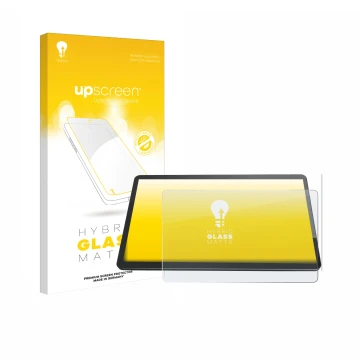 Parte frontale di una confezione del prodotto con il logo del marchio upscreen. Accanto è raffigurato il dispositivo Elo Touch