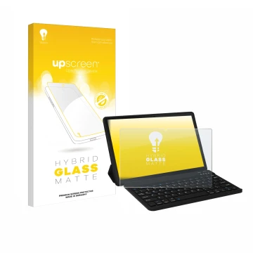 Parte frontale di una confezione del prodotto con il logo del marchio upscreen. Accanto è raffigurato il dispositivo Laptok LA