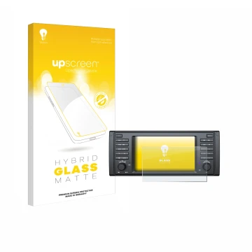 Parte frontale di una confezione del prodotto con il logo del marchio upscreen. Accanto è raffigurato il dispositivo Eonon E39